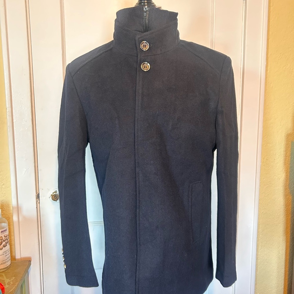 NWOT Men's Black Dress Coat with Vest
